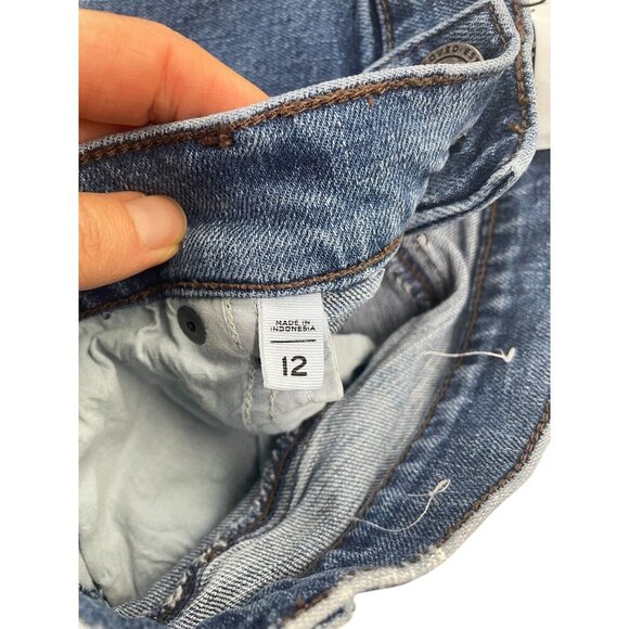 Loft Straight Leg Pintuck Seam Crease Jeans Casual 12 - Picture 11 of 11